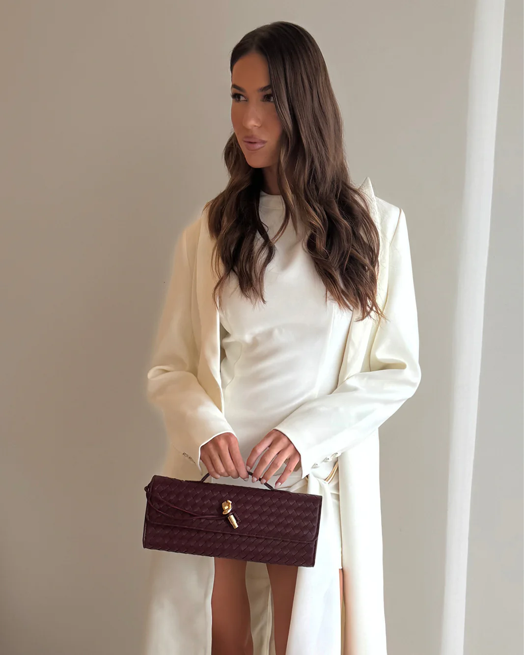 ALICE CLUTCH BAG - WINE - Image 4