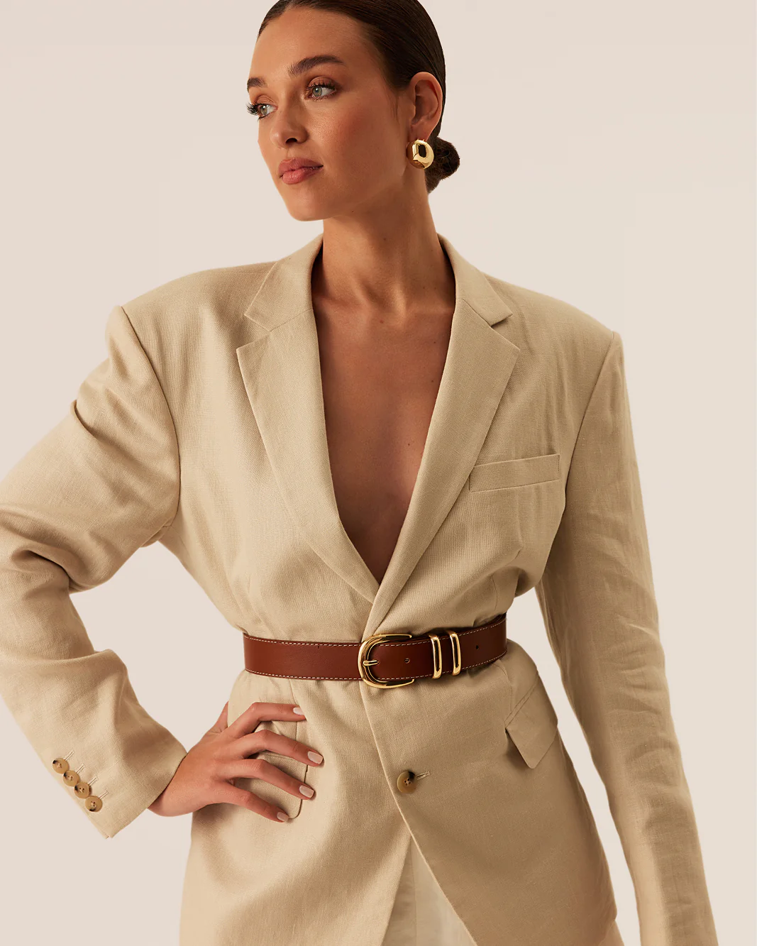 AMANI BELT - TAN-GOLD - Image 4