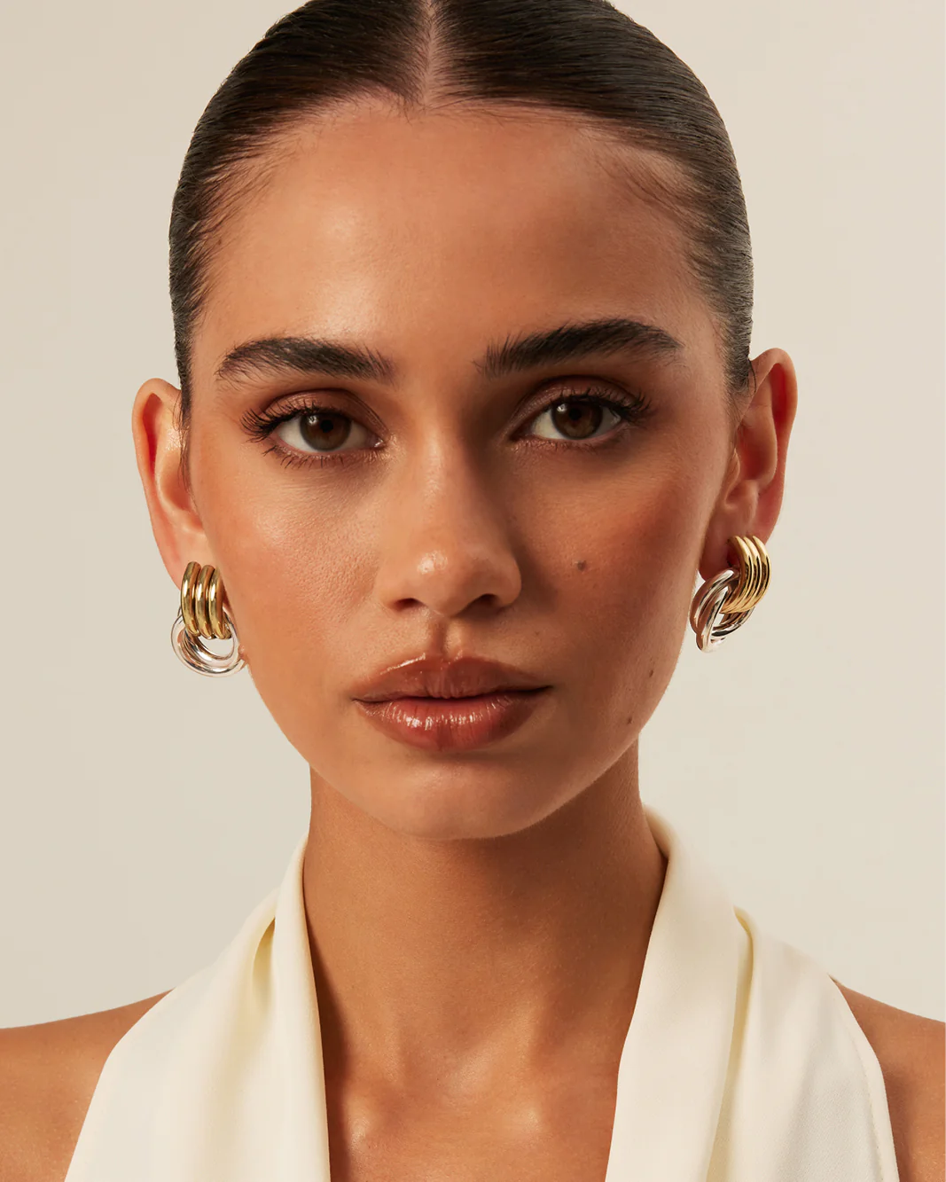 ANTHE EARRING - GOLD-SILVER - Image 4
