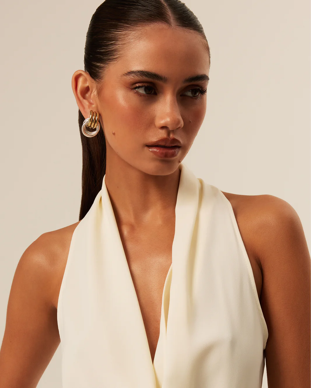 ANTHE EARRING - GOLD-SILVER - Image 5