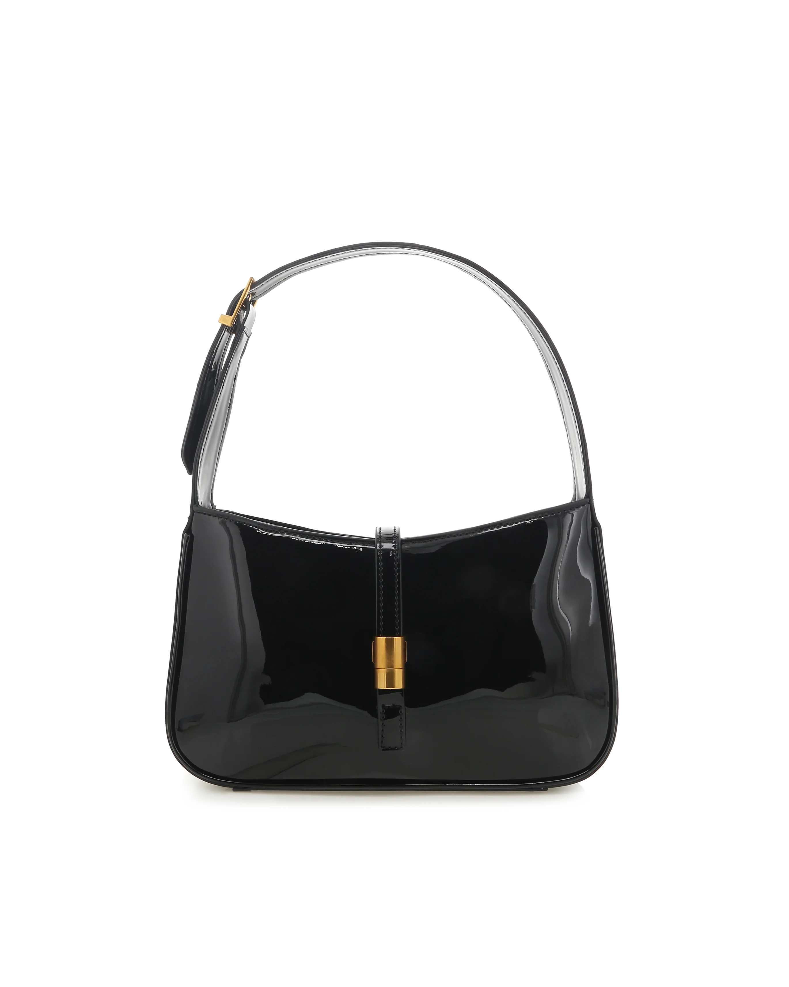 CLARA SHOULDER BAG - BLACK PATENT - Image 2