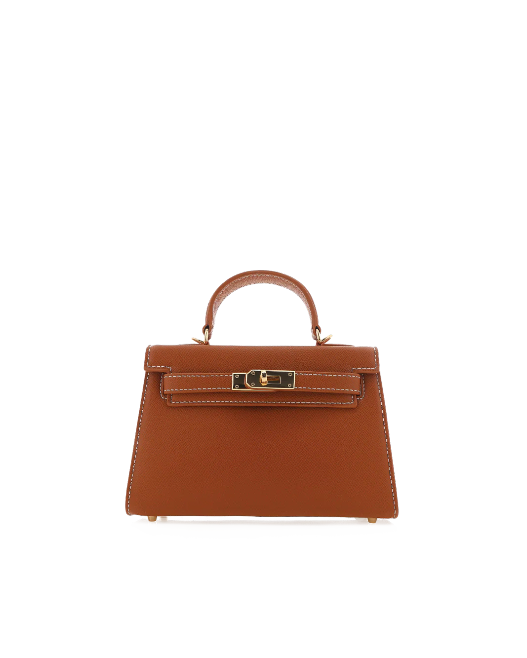 HARIETTE HANDLE BAG - TAN - Image 4