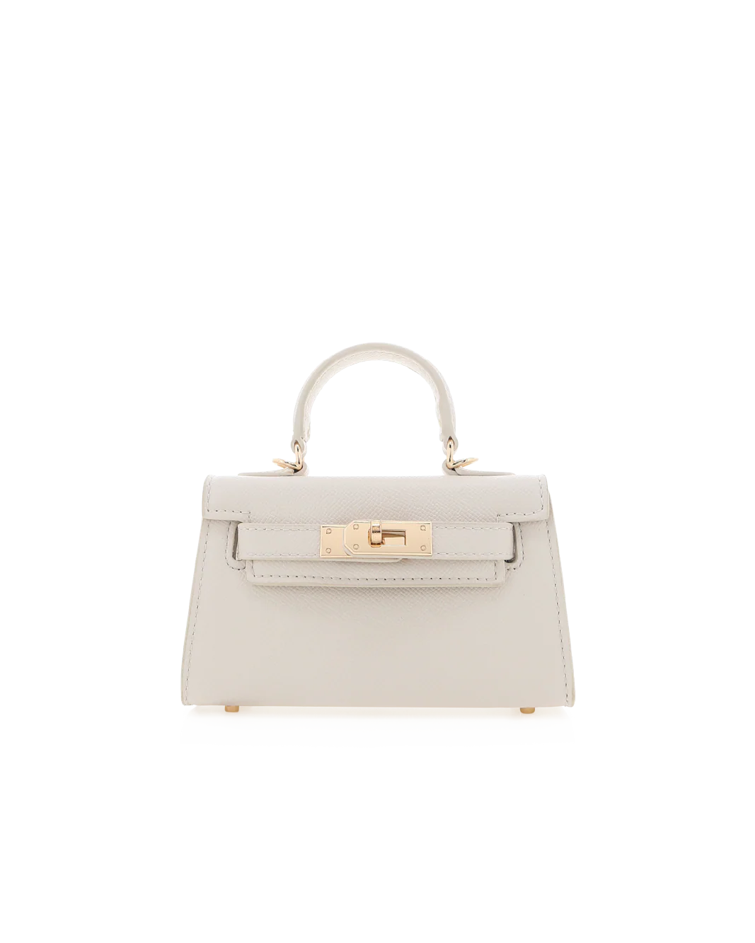 HARIETTE MINI HANDLE BAG - BONE SAFFIANO - Image 3