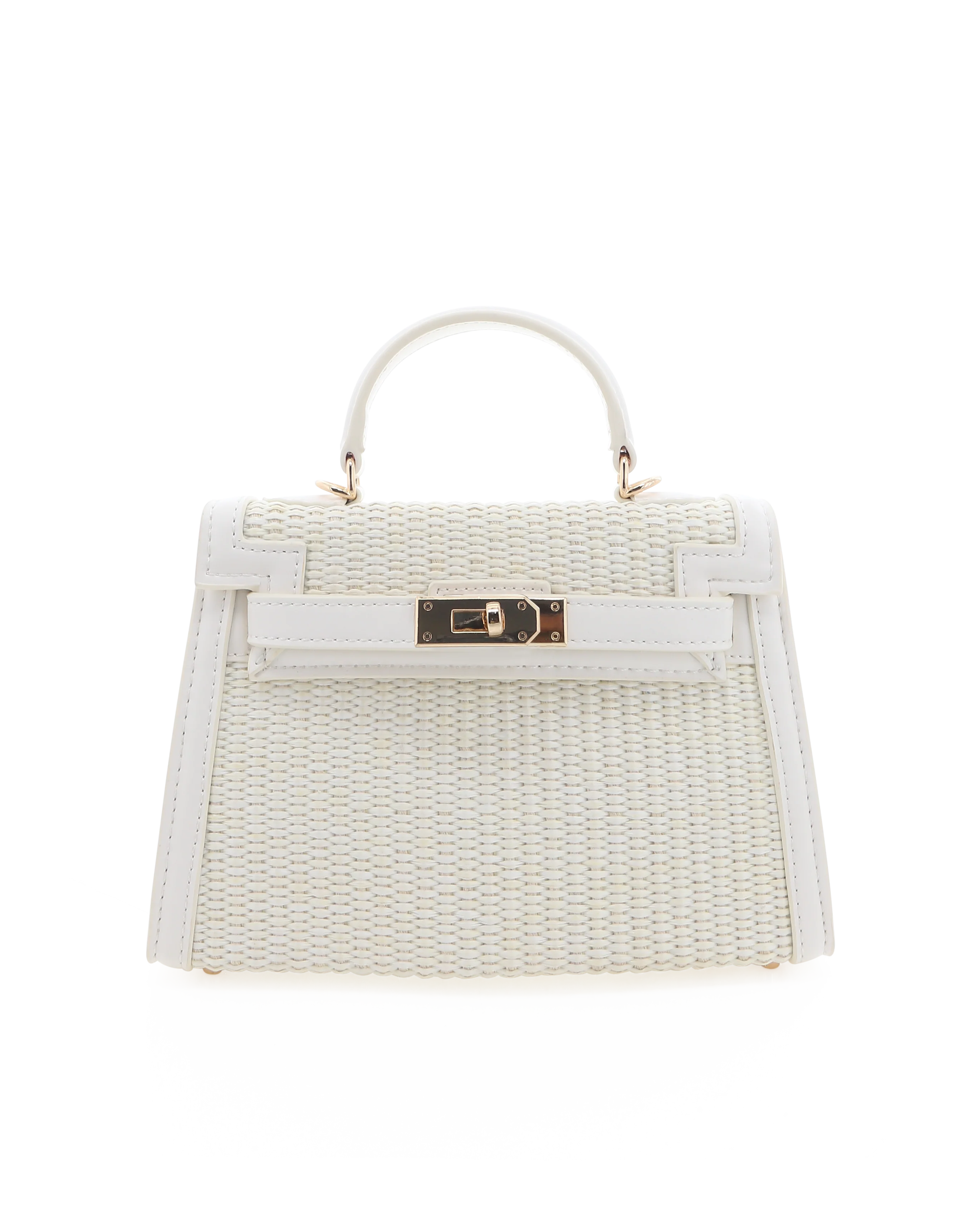 HARIETTE RAFFIA HANDLE BAG - CREAM RAFFIA-BONE - Image 2