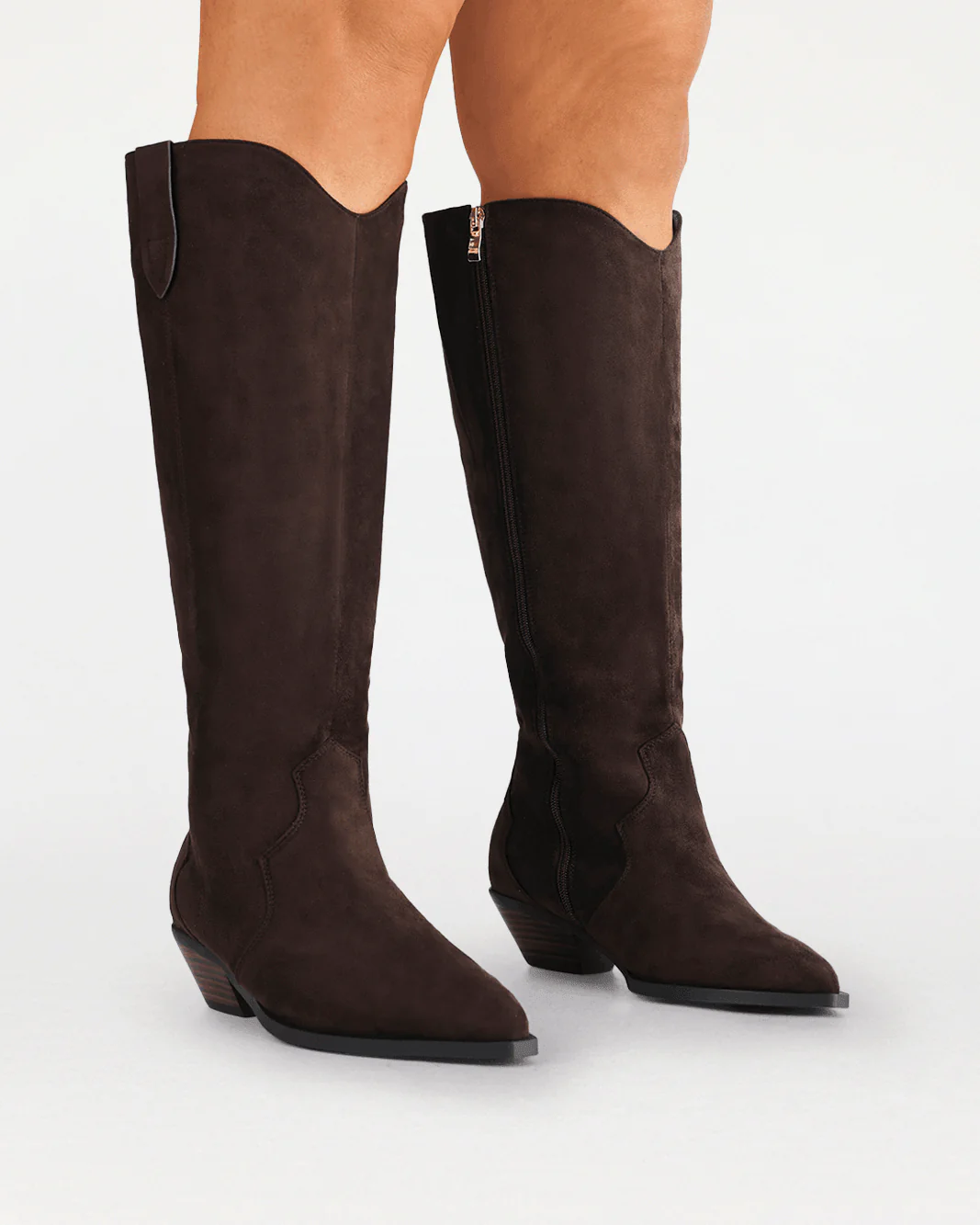 HELIX EXTENDED CURVE - DARK CACAO SUEDE - Image 3