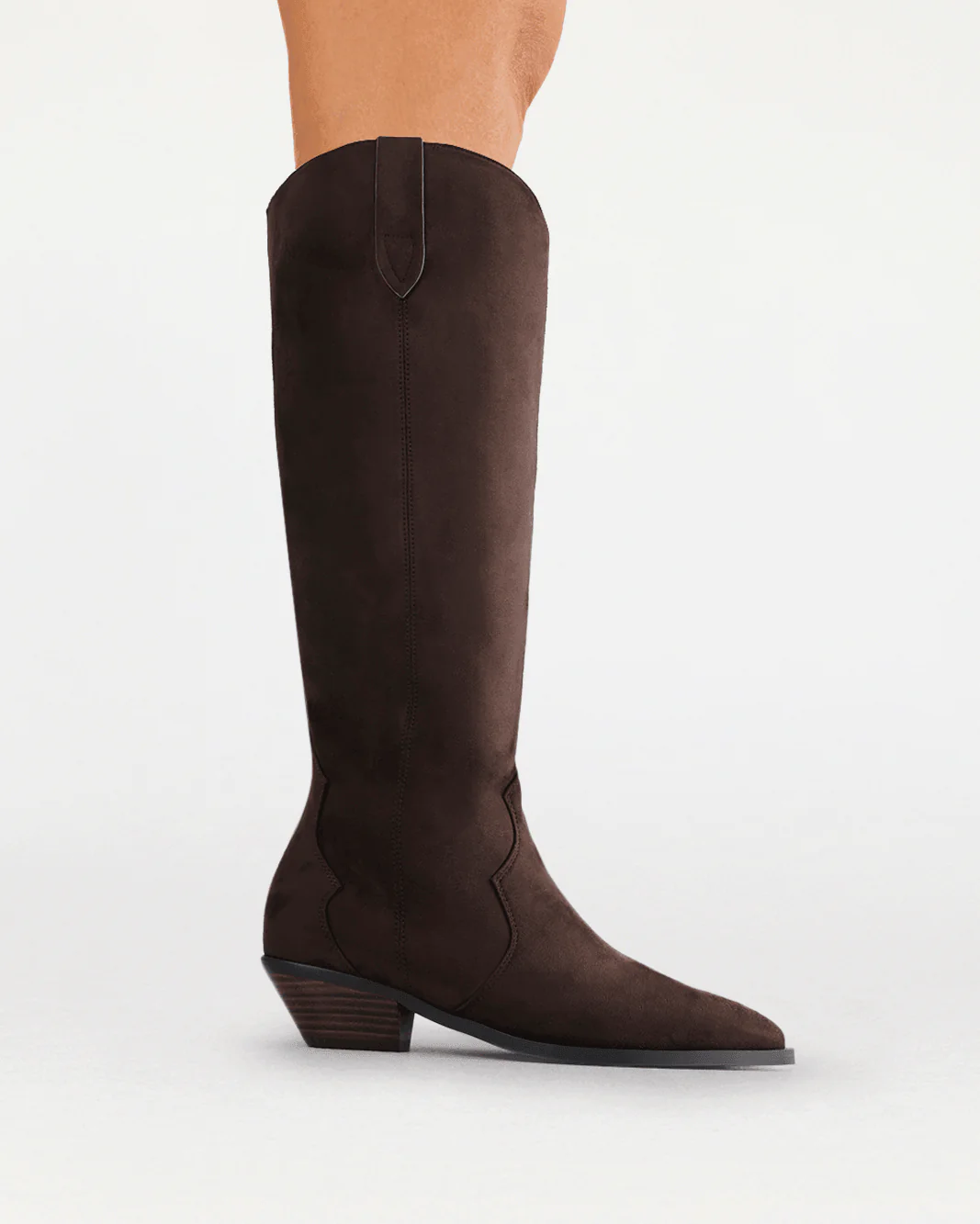 HELIX EXTENDED CURVE - DARK CACAO SUEDE - Image 4