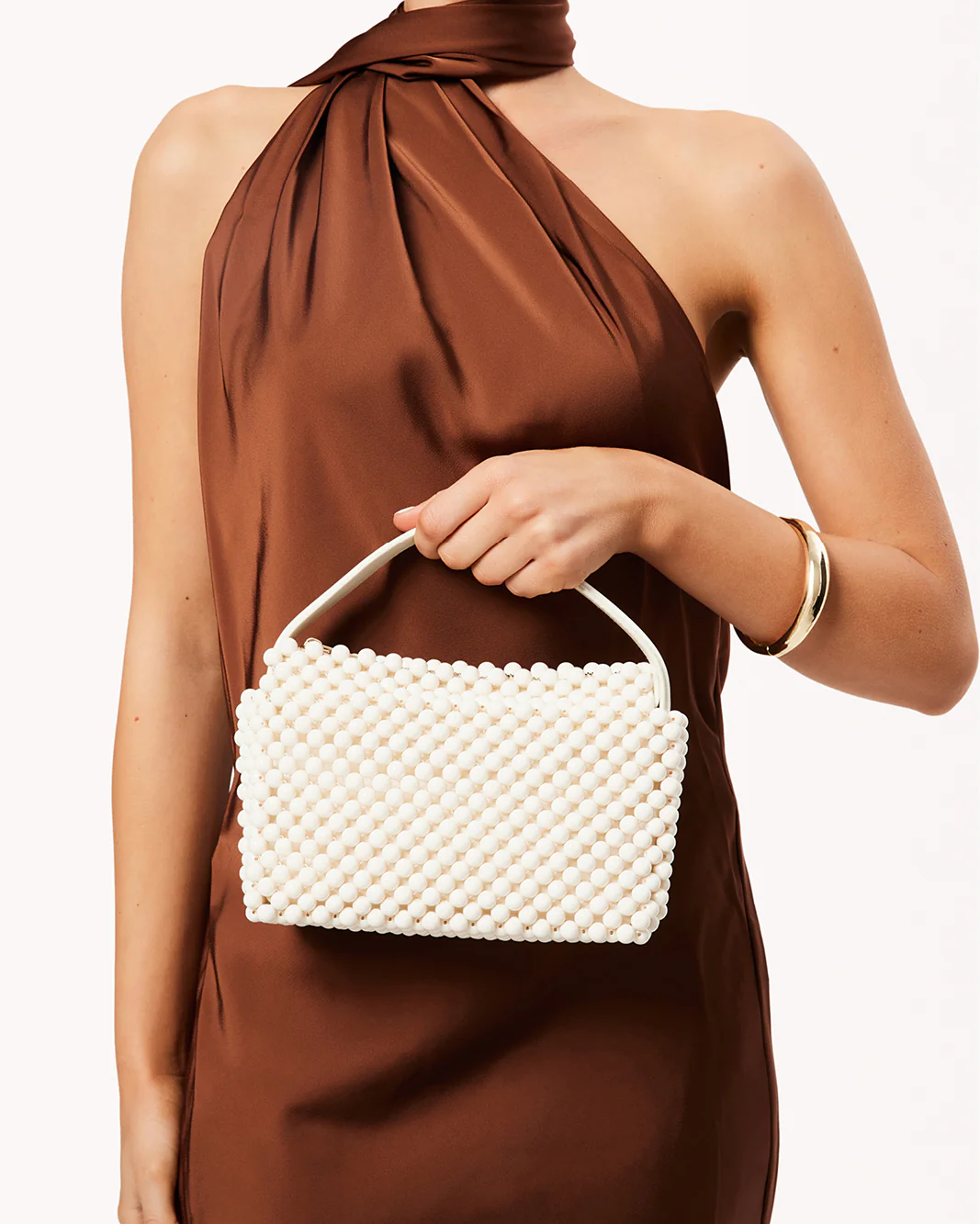 JEANIE HANDLE BAG - BONE - Image 3