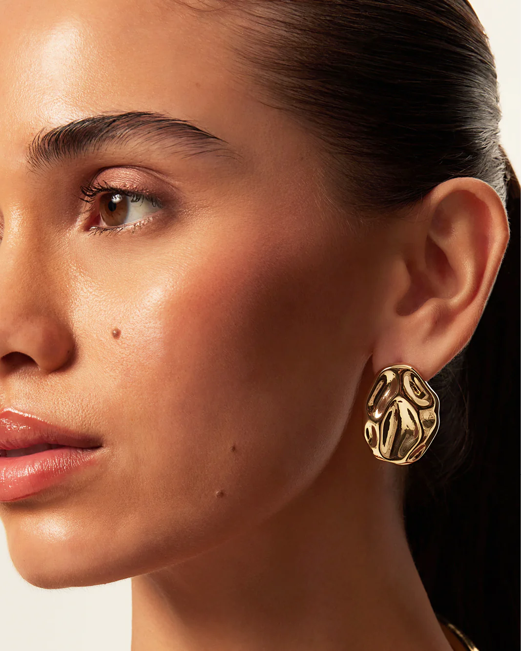 KENZA EARRINGS - GOLD - Image 3