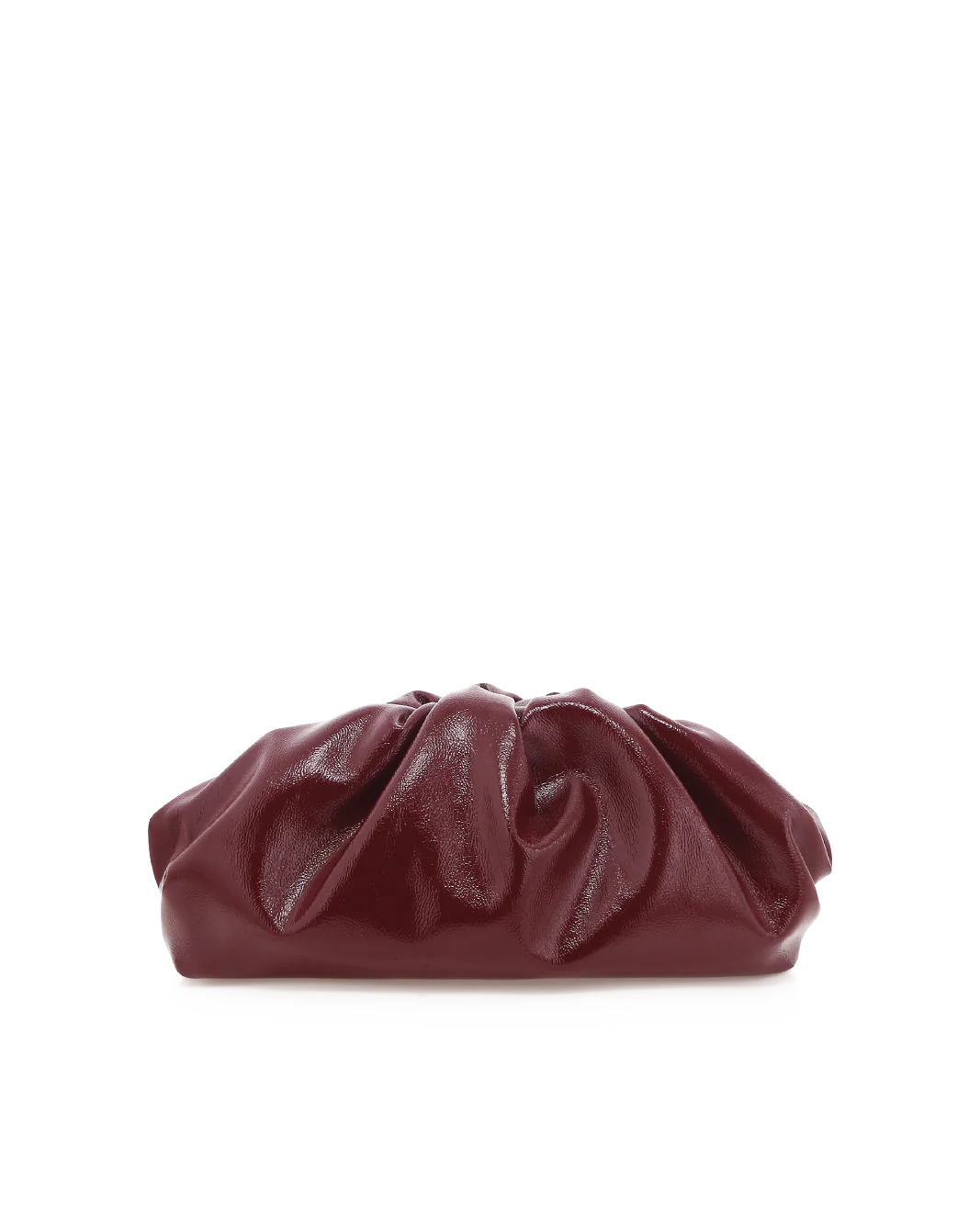KYLA CLUTCH BAG - CHERRY CRINKLE PATENT - Image 6