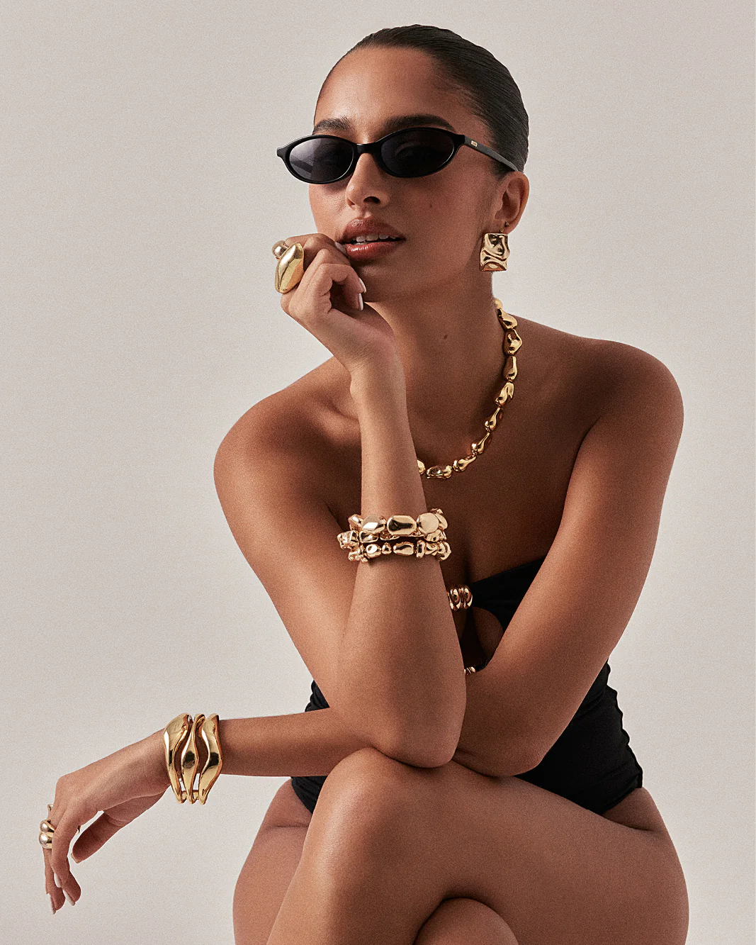 NINA NECKLACE - GOLD PLATED 18K - Image 3