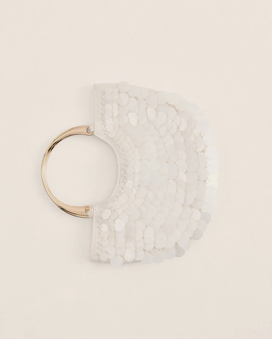 TIERNEY SHELL HANDLE BAG - CREAM - Image 2